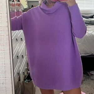 Free People Ottoman Purple Sweater Dress Small